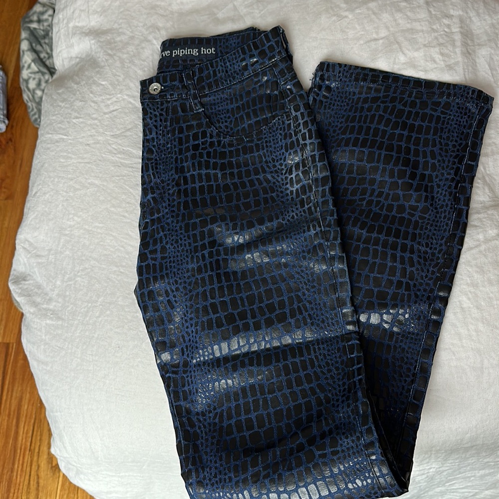 Amazing animal print jeans size 5/6
